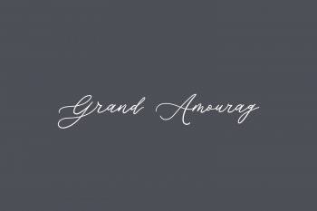 Grand Amoura Free Font