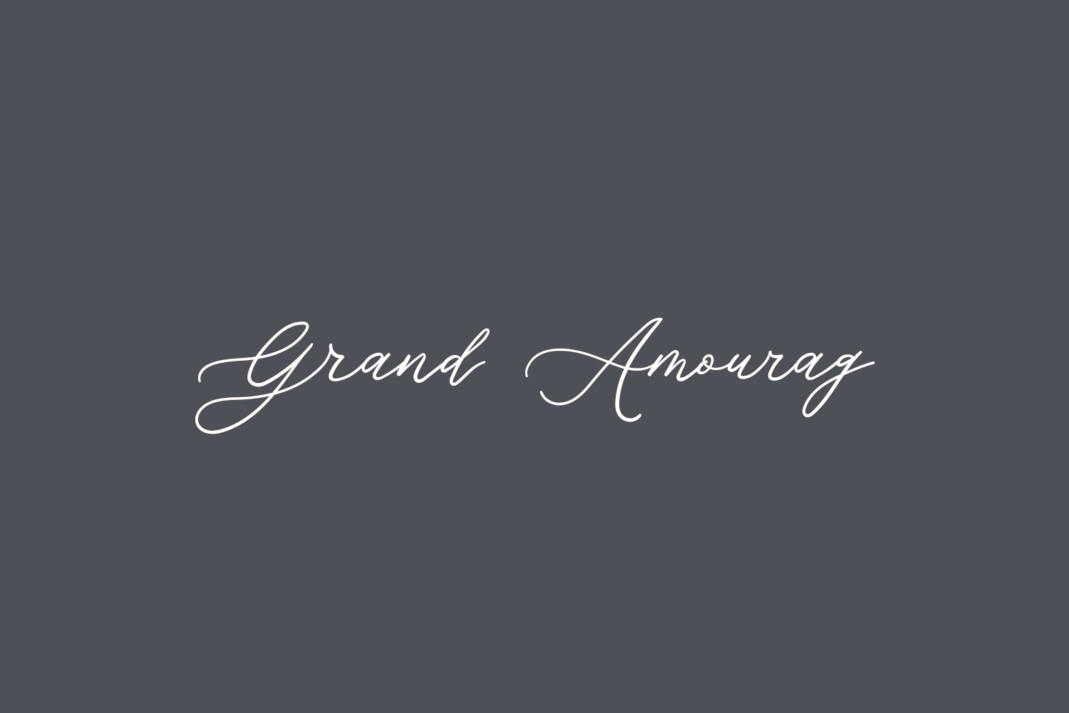 Grand Amoura Free Font