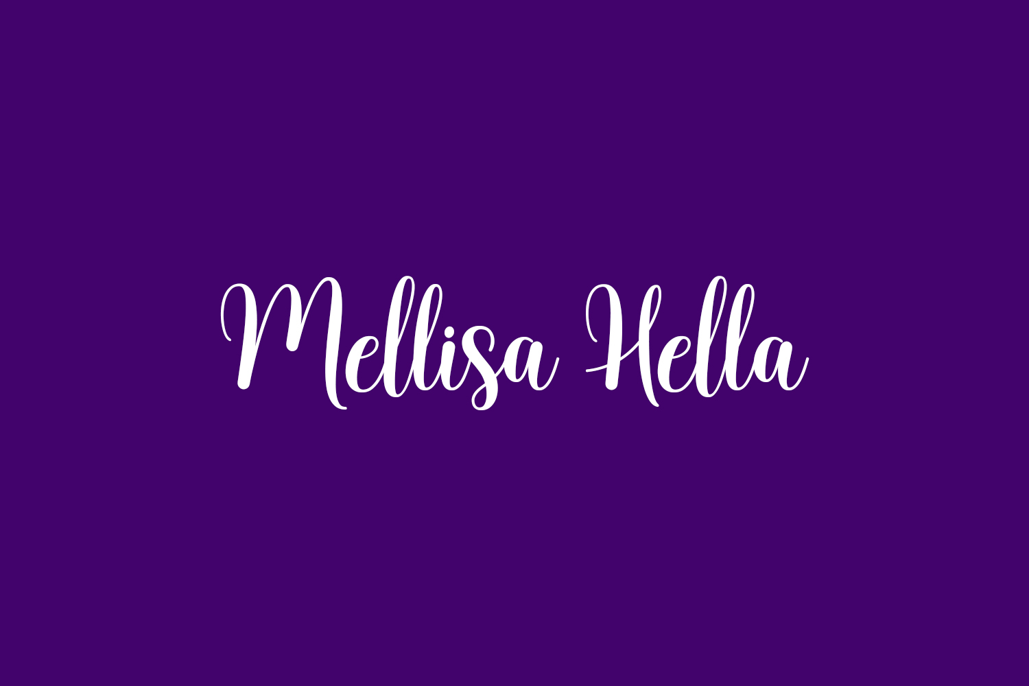 Mellisa Hella Free Font
