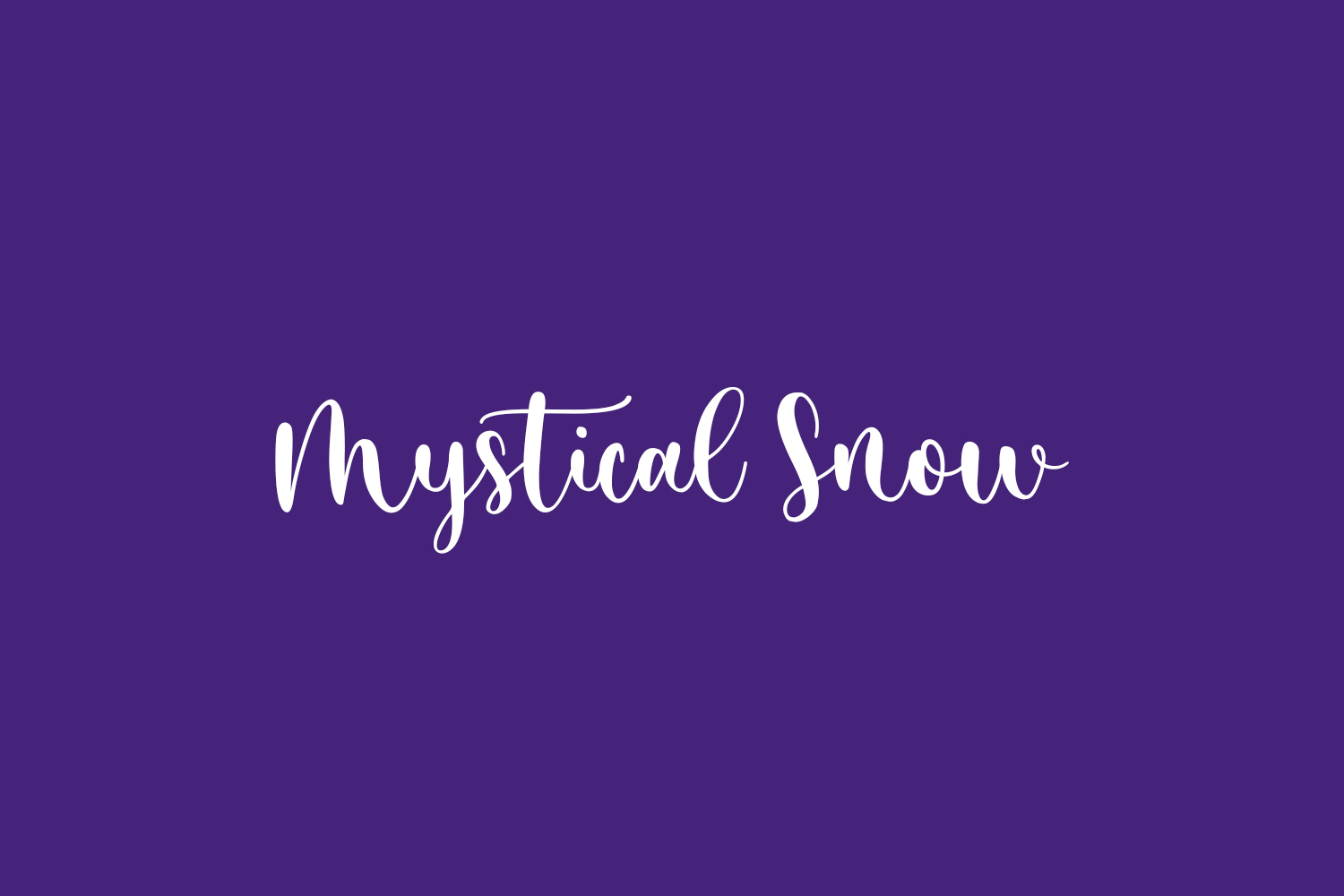 Mystical Snow Free Font