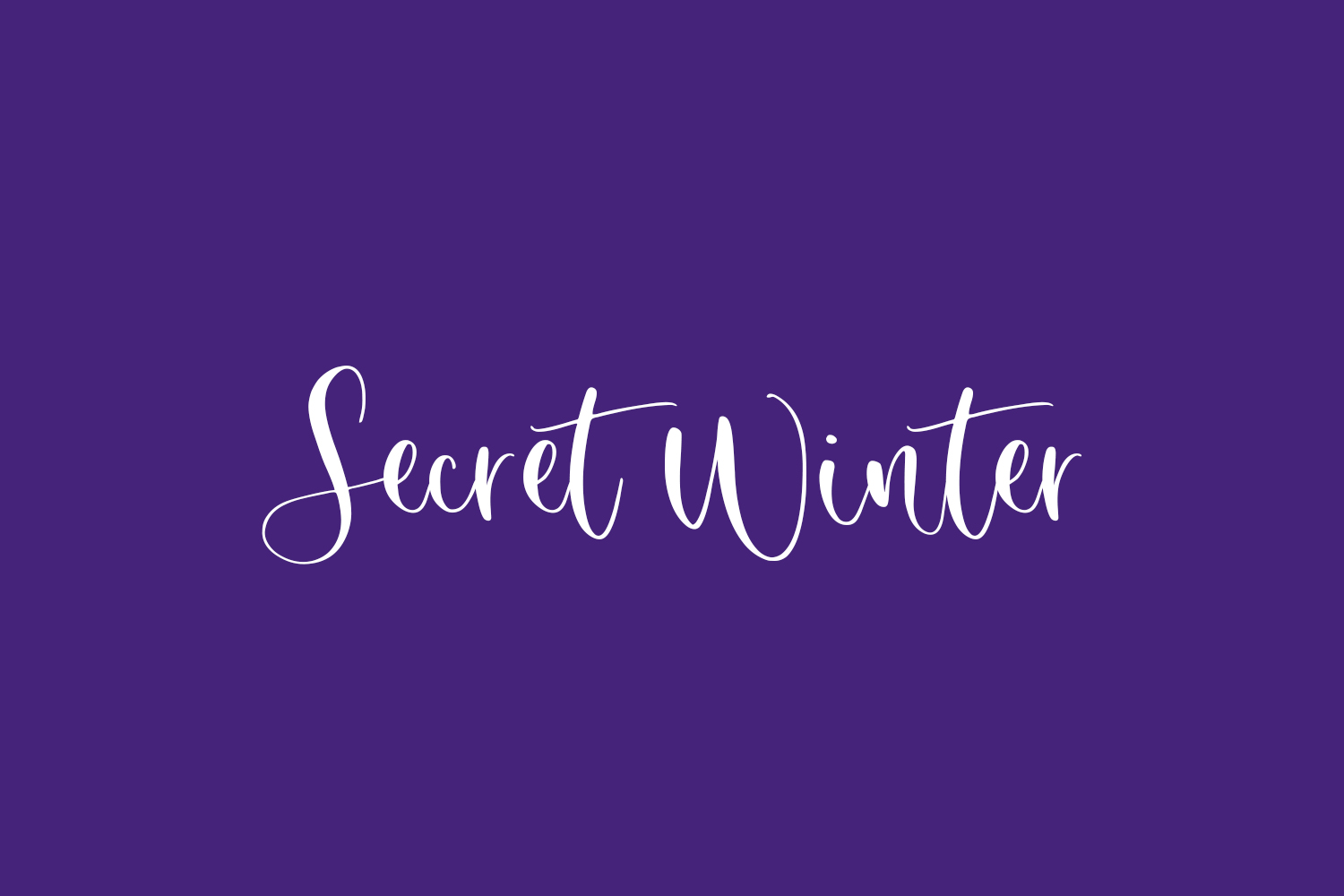 Secret Winter Free Font