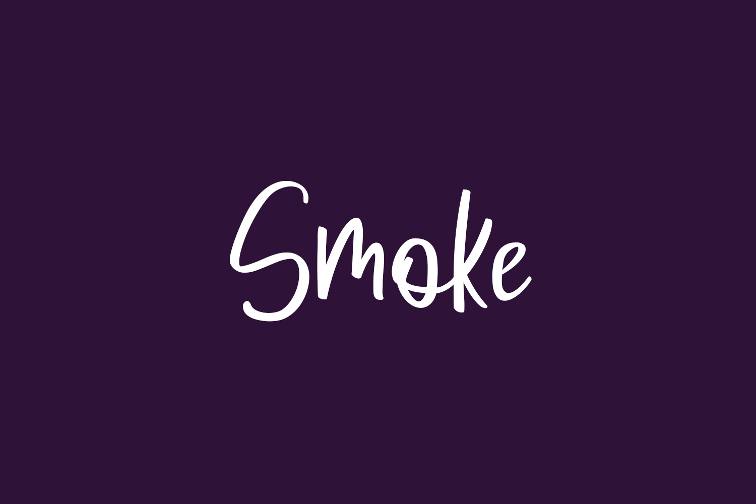 Smoke Free Font