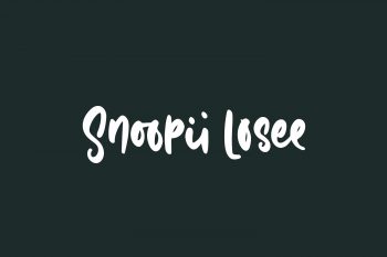 Snoopii Losee Free Font