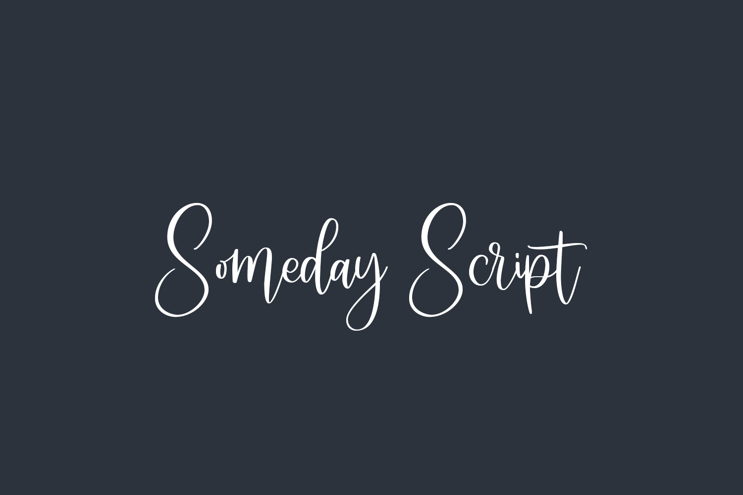 Someday Script Free Font