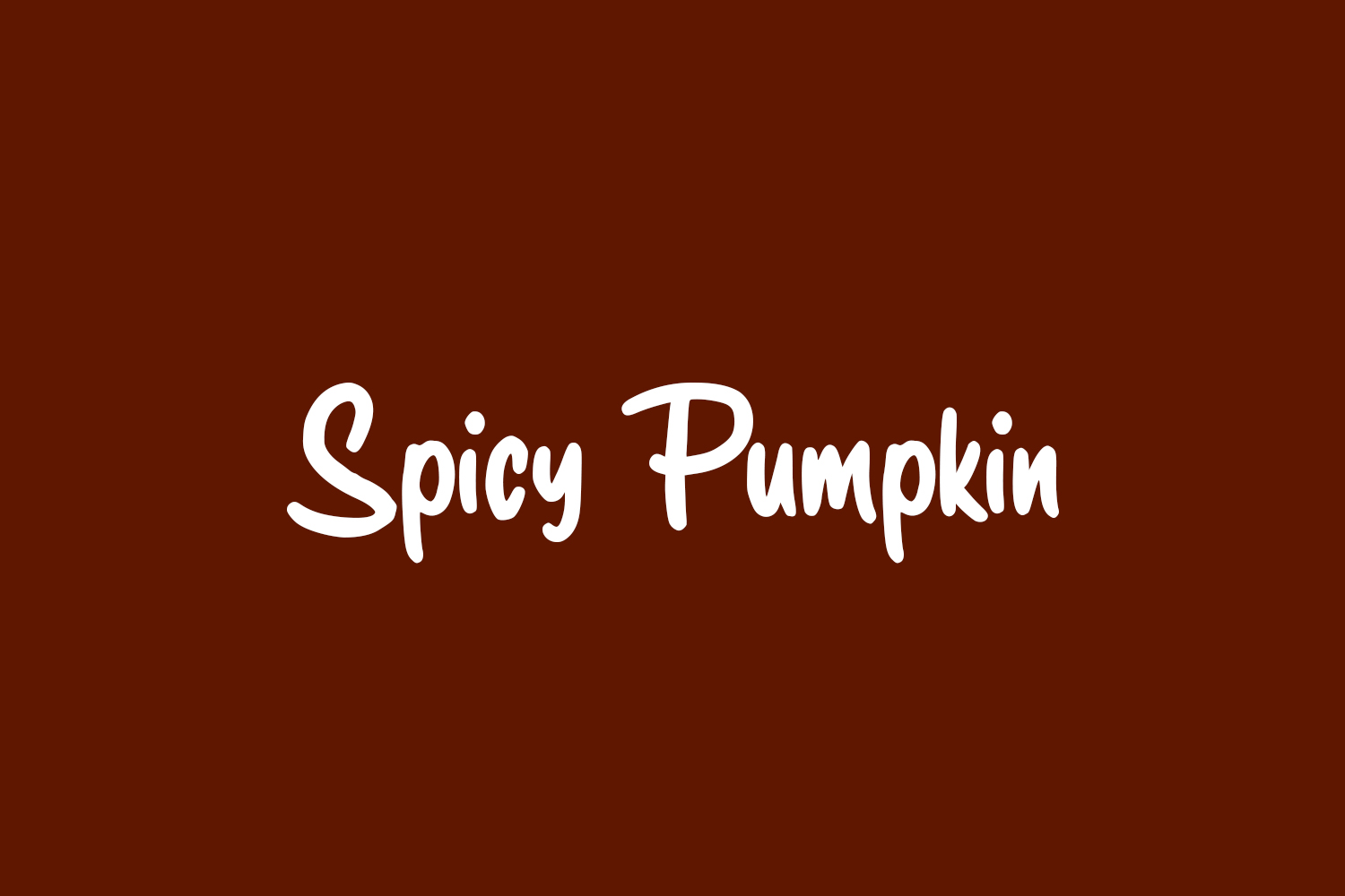 Spicy Pumpkin Free Font