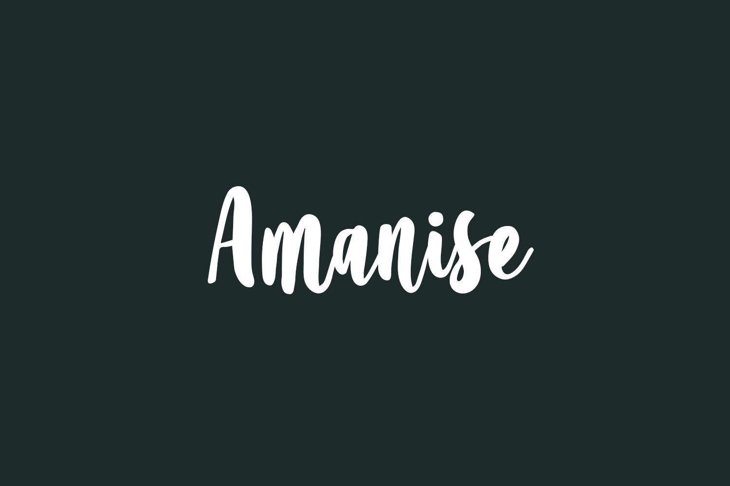 Amanise Free Font