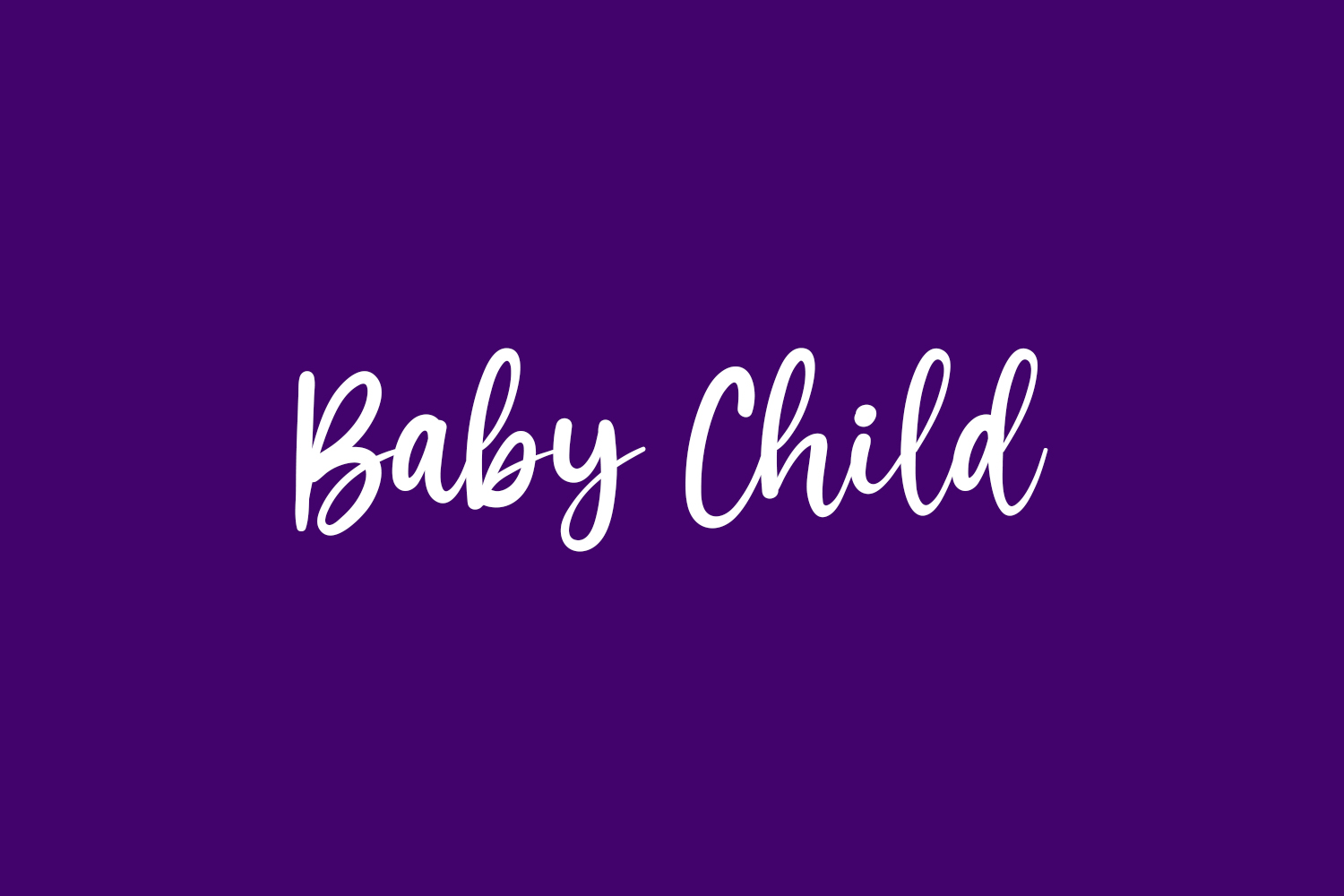 Baby Child Free Font