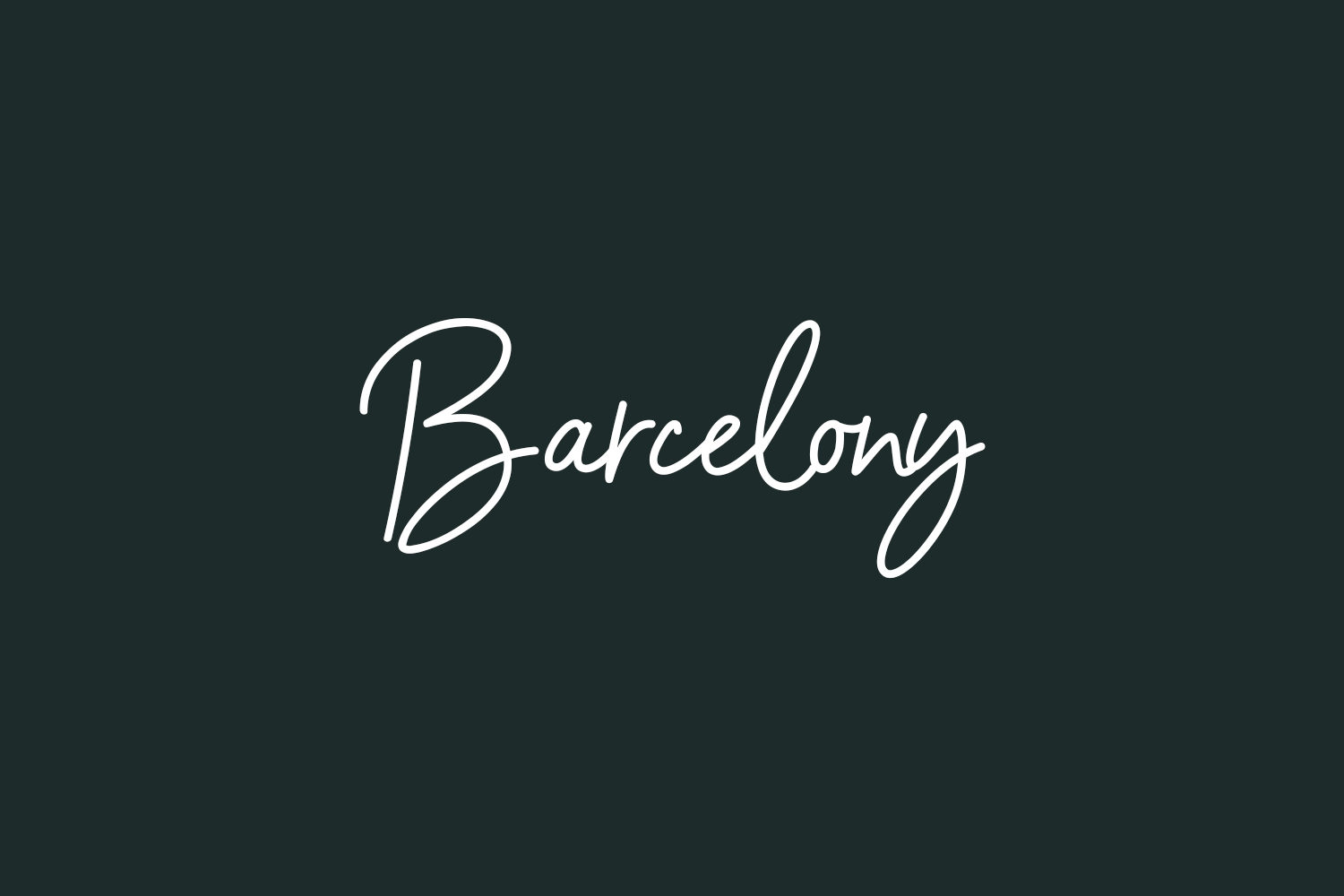 Barcelony Free Font