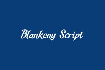Blankeny Script Free Font