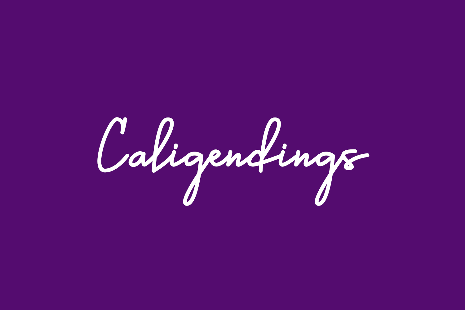 Caligendings Free Font