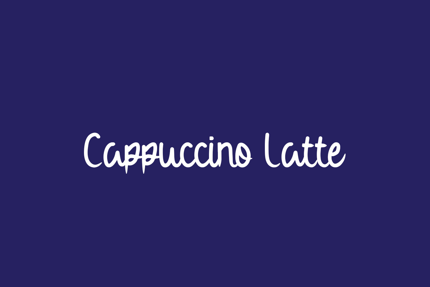 Cappuccino Latte Free Font