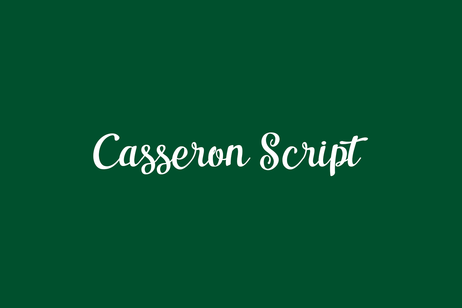 Casseron Script