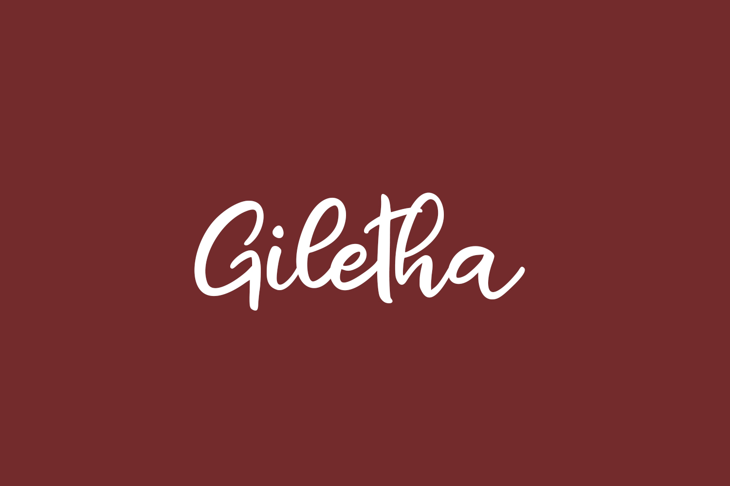 Giletha Free Font