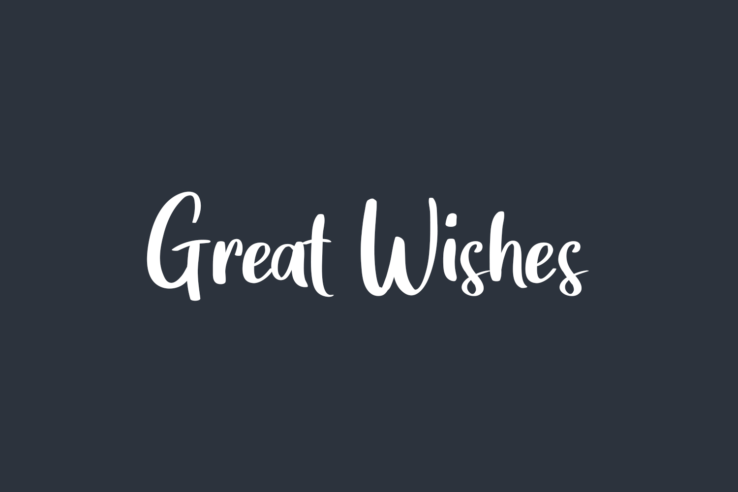 Great Wishes Free Font