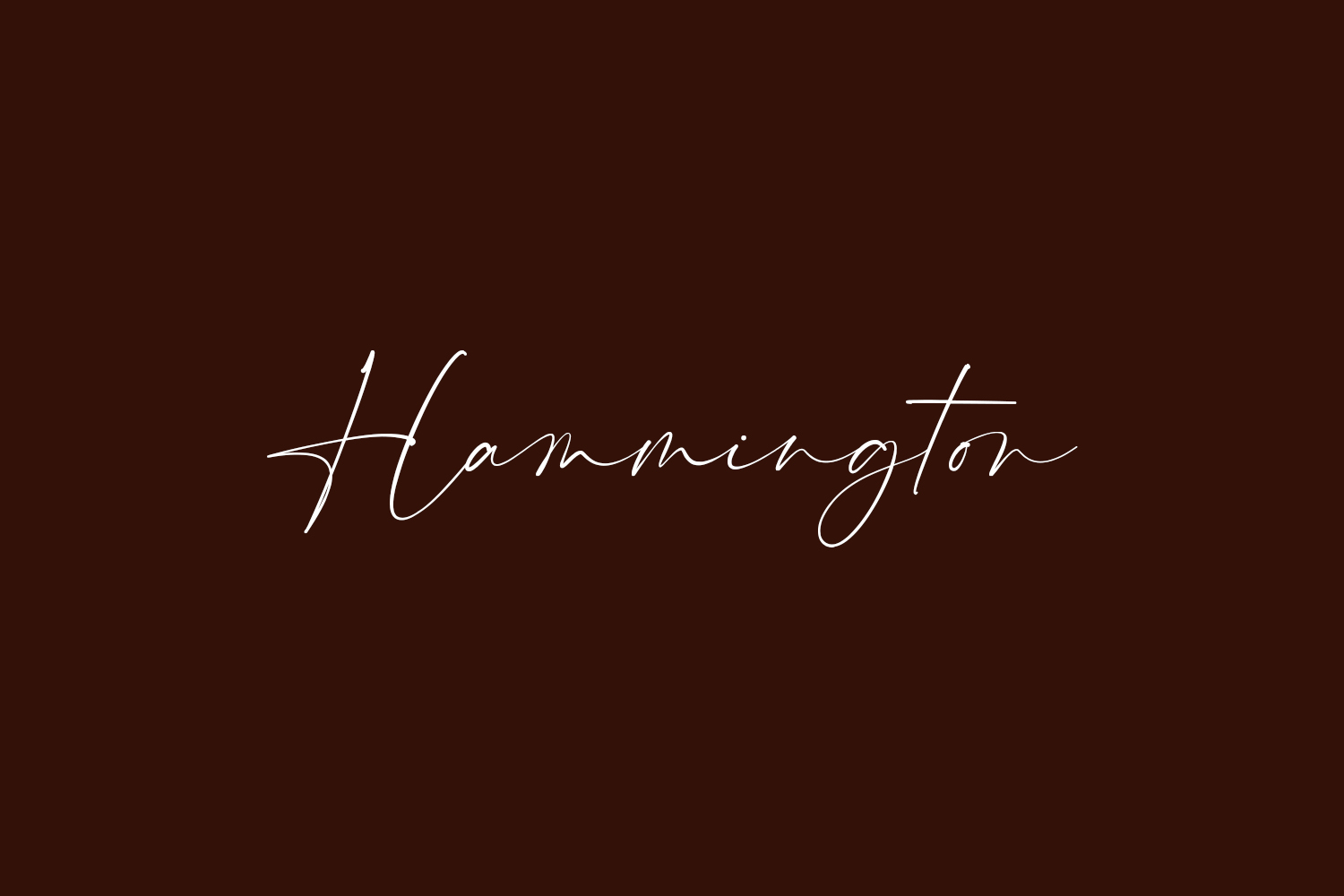 Hammington Free Font