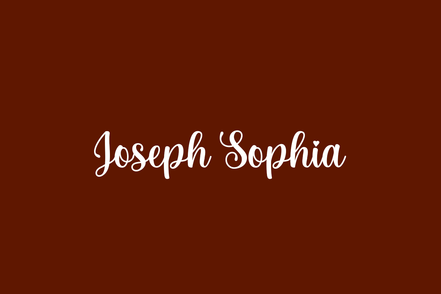 Joseph Sophia | Fonts Shmonts