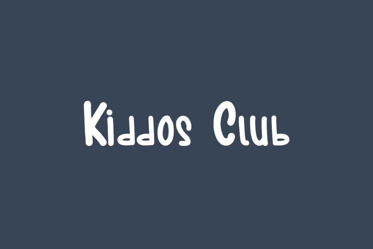 Kiddos Lettering Kiddos Club | Fonts Shmonts