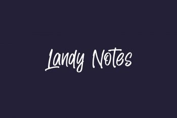 Landy Notes Free Font
