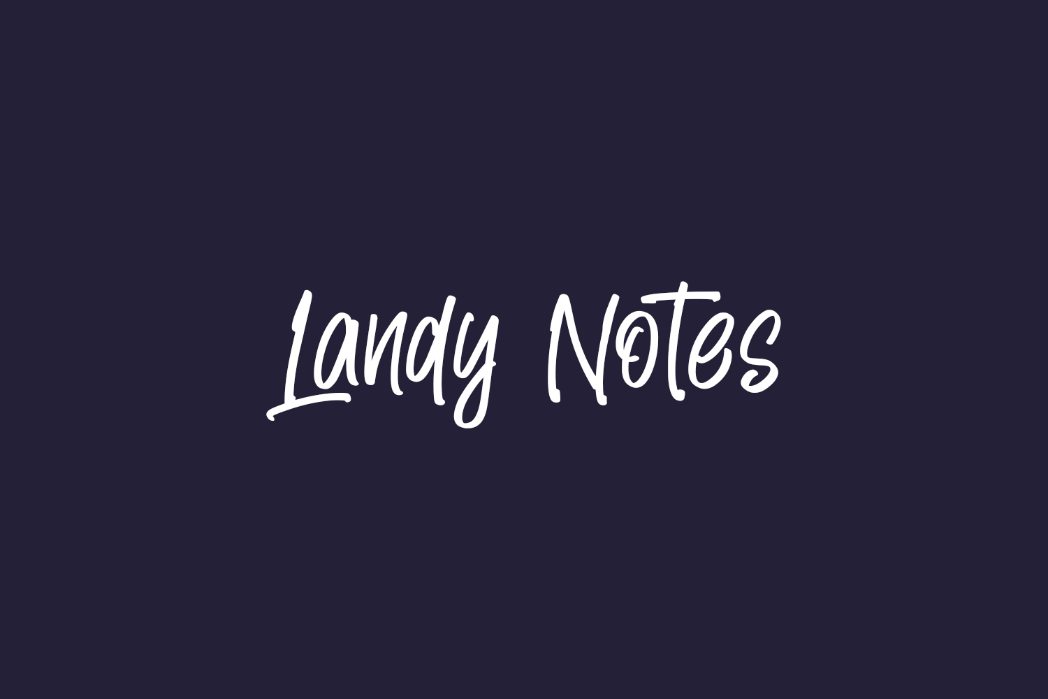 Landy Notes Free Font