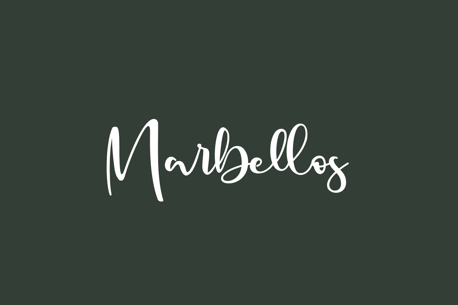 Marbellos Free Font