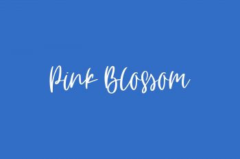 Pink Blossom Free Font