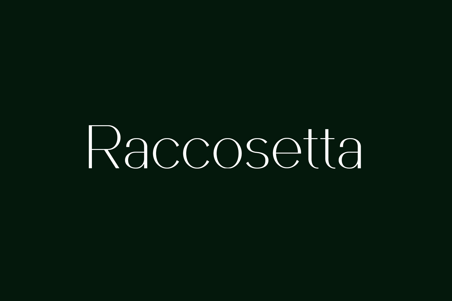 Raccosetta Free Font