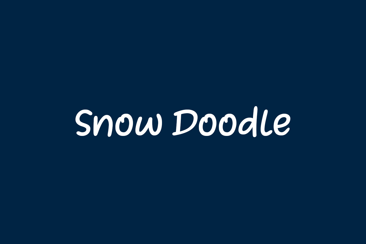 Snow Doodle Free Font