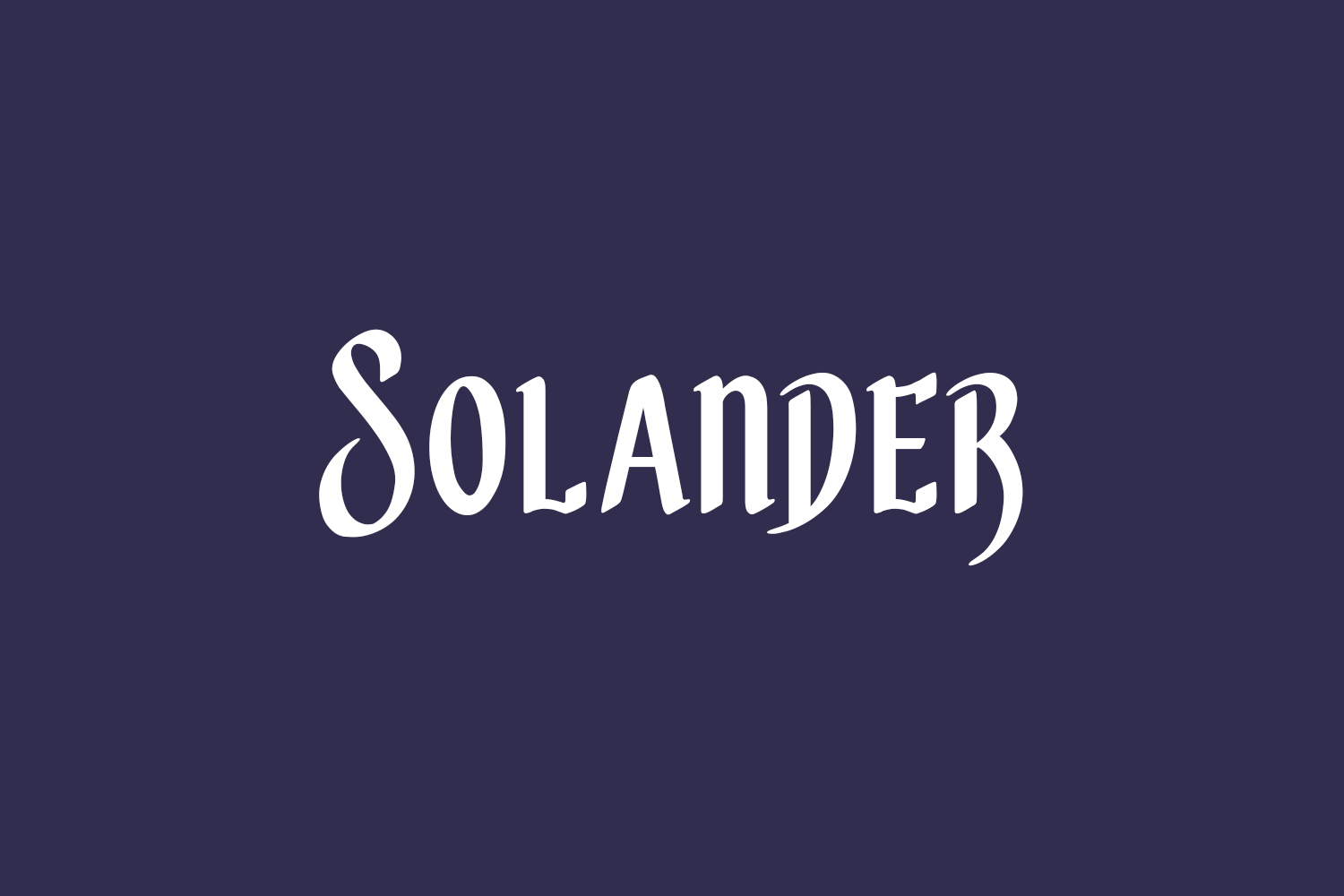 Solander Free Font