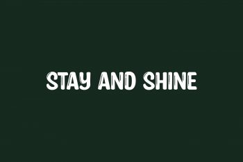 Stay and Shine Free Font
