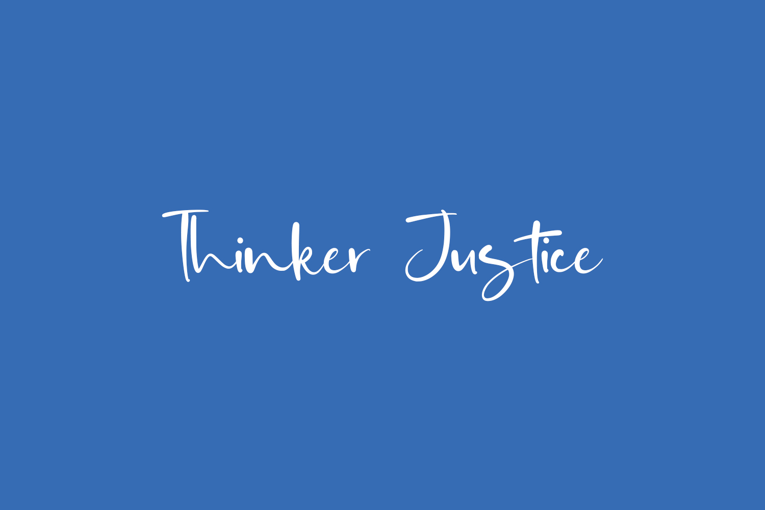 Thinker Justice Free Font