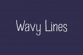 Wavy Lines Free Font