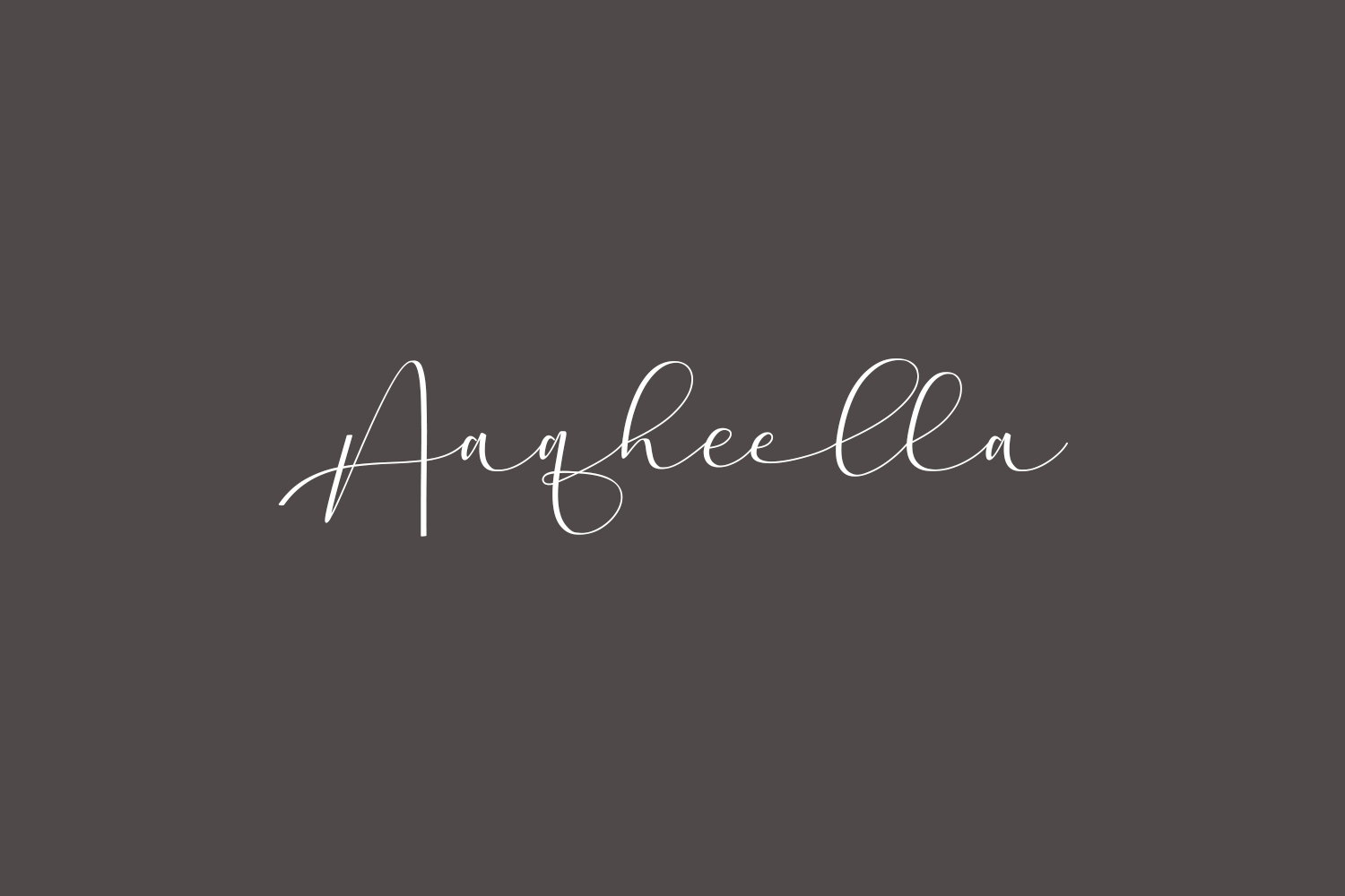 Aaqheella Free Font