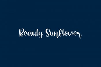 Beauty Sunflower Free Font