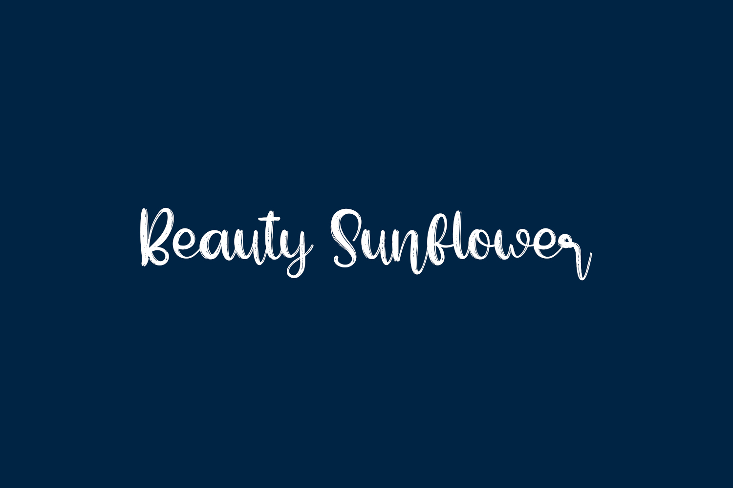 Beauty Sunflower Free Font