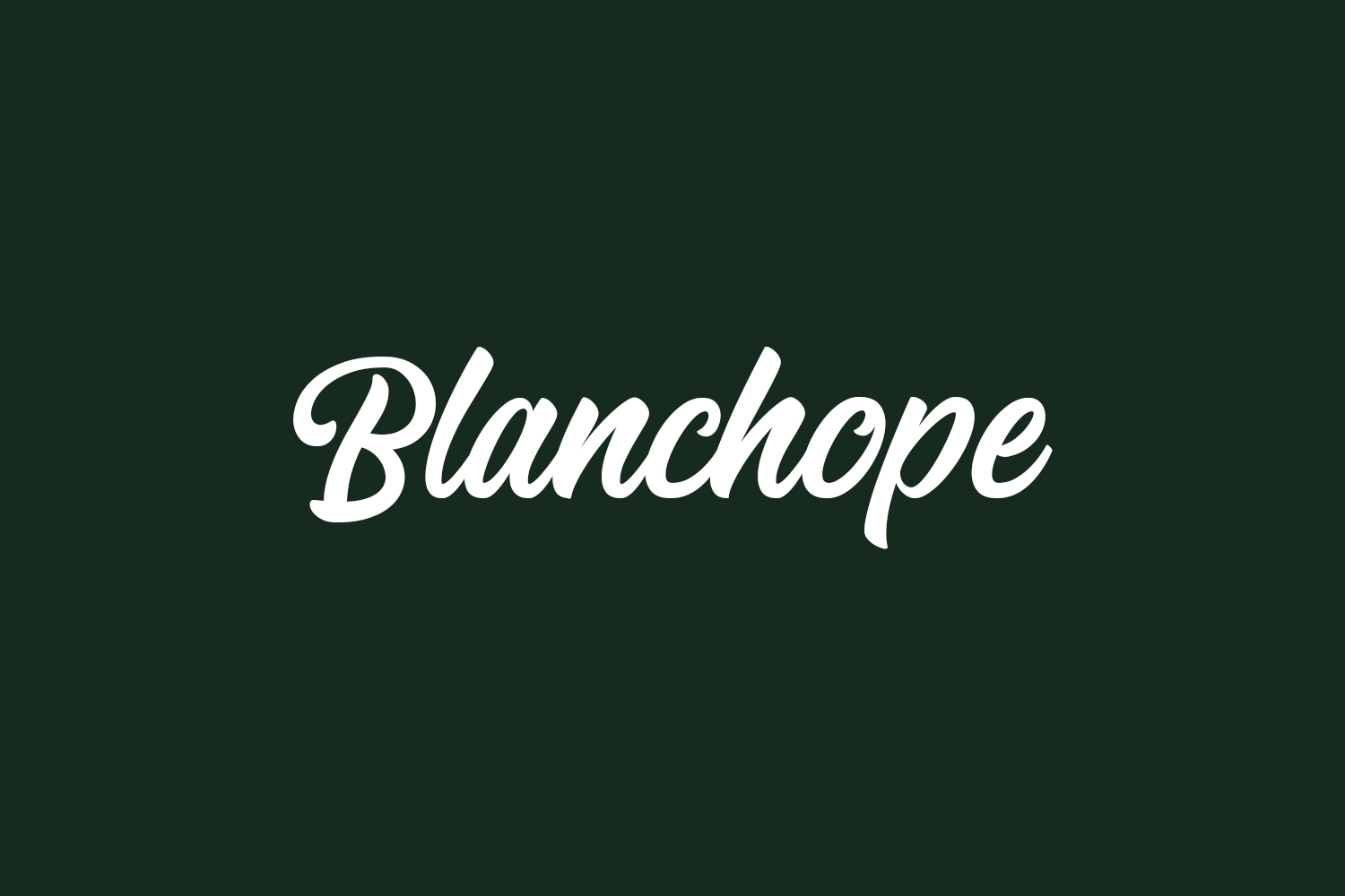 Blanchope Free Font