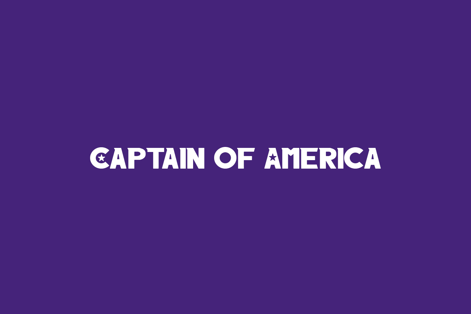 Captain of America Free Font