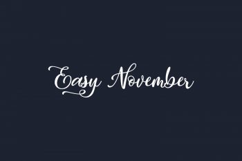 Easy November Free Font