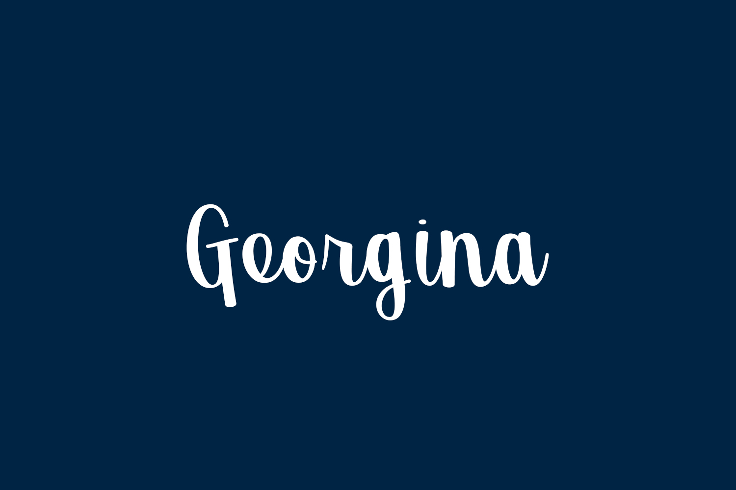 Georgina Free Font