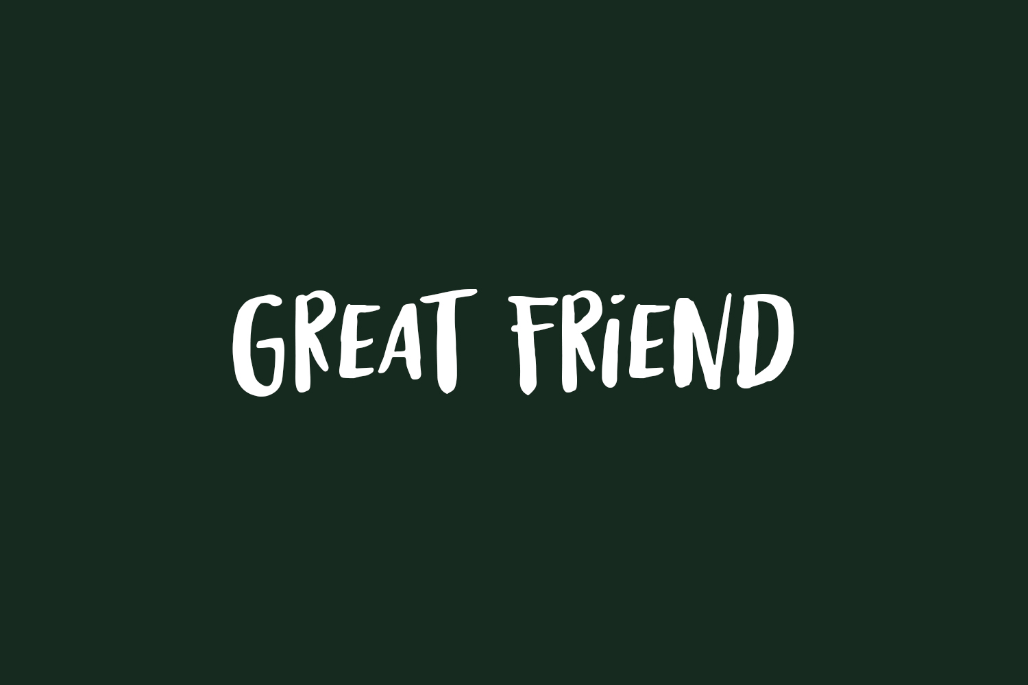 Great Friend Free Font
