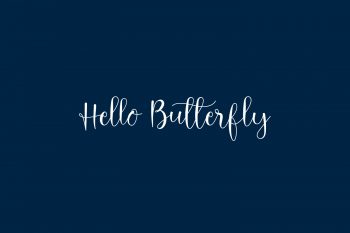 Hello Butterfly Free Font