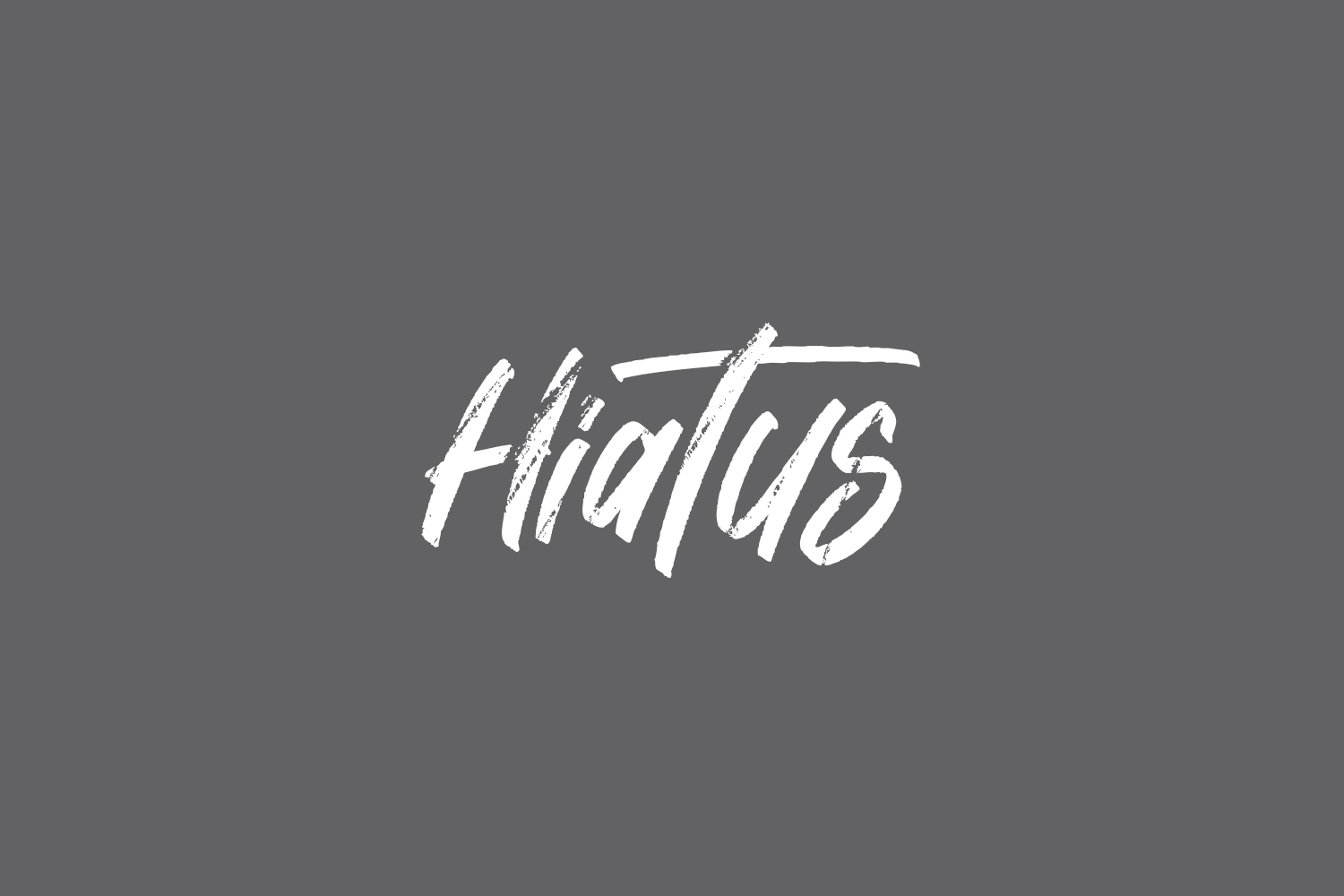 Hiatus Brush font sample