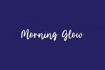 Morning Glow Free Font