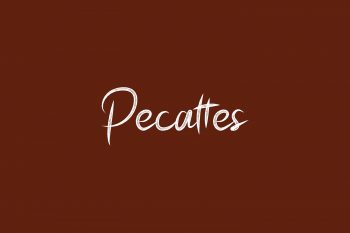 Pecattes Free Font