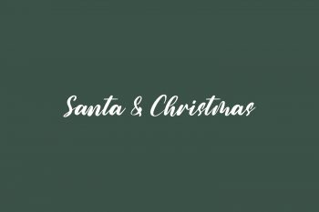 Santa & Christmas Free Font