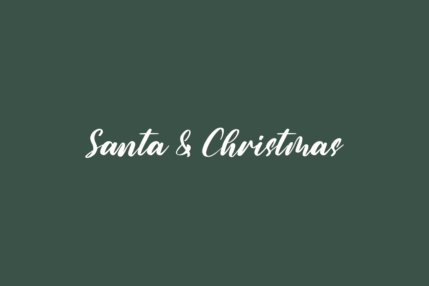 Santa & Christmas Free Font