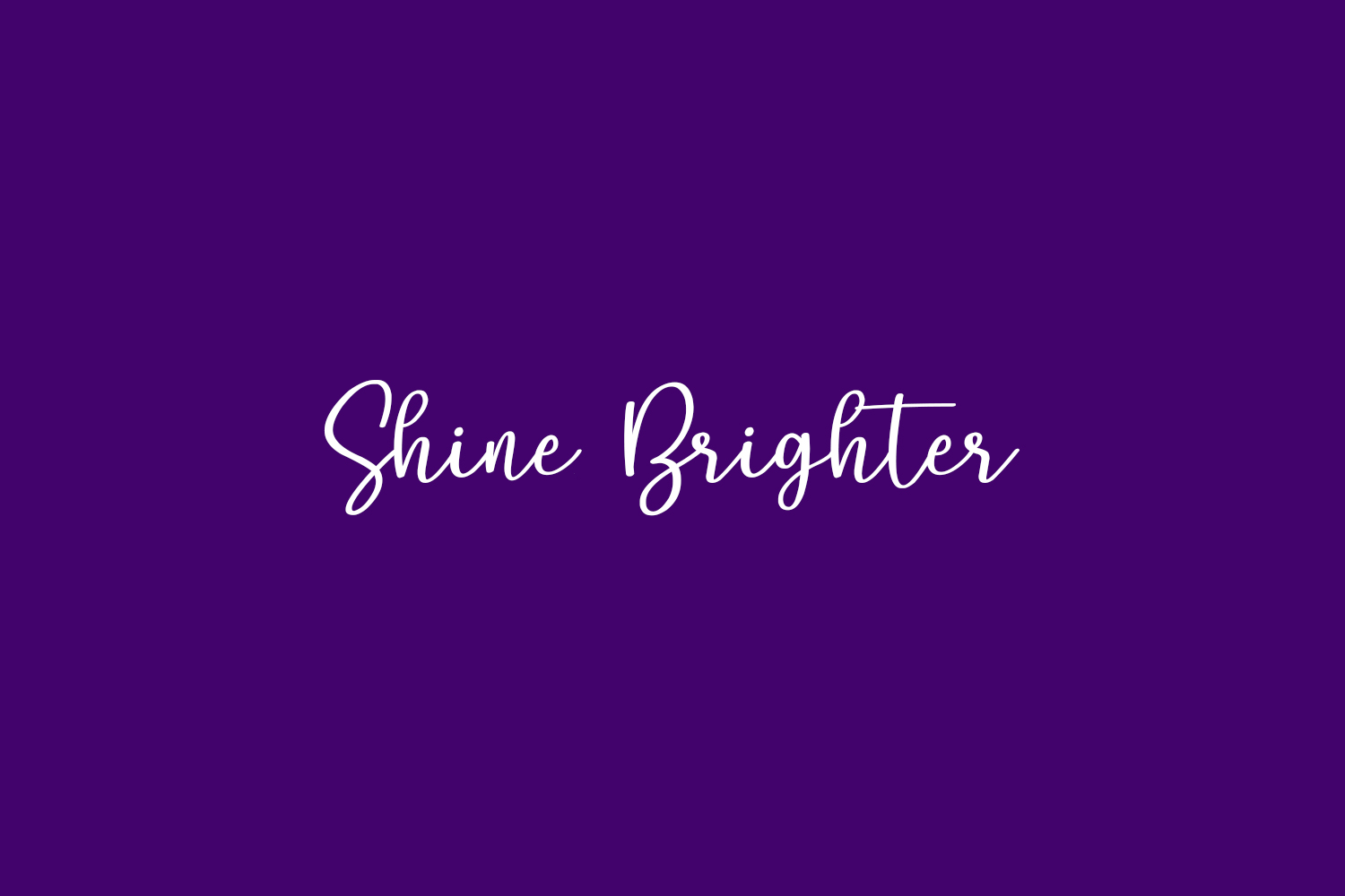 Shine Brighter Free Font