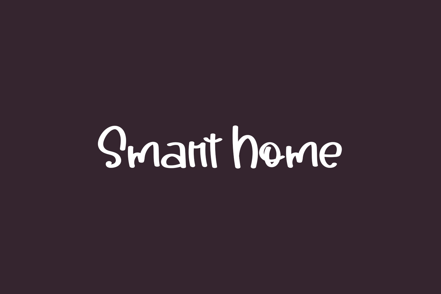 Smart Home Free Font