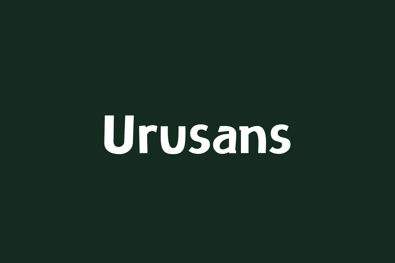 Urusans Free Font