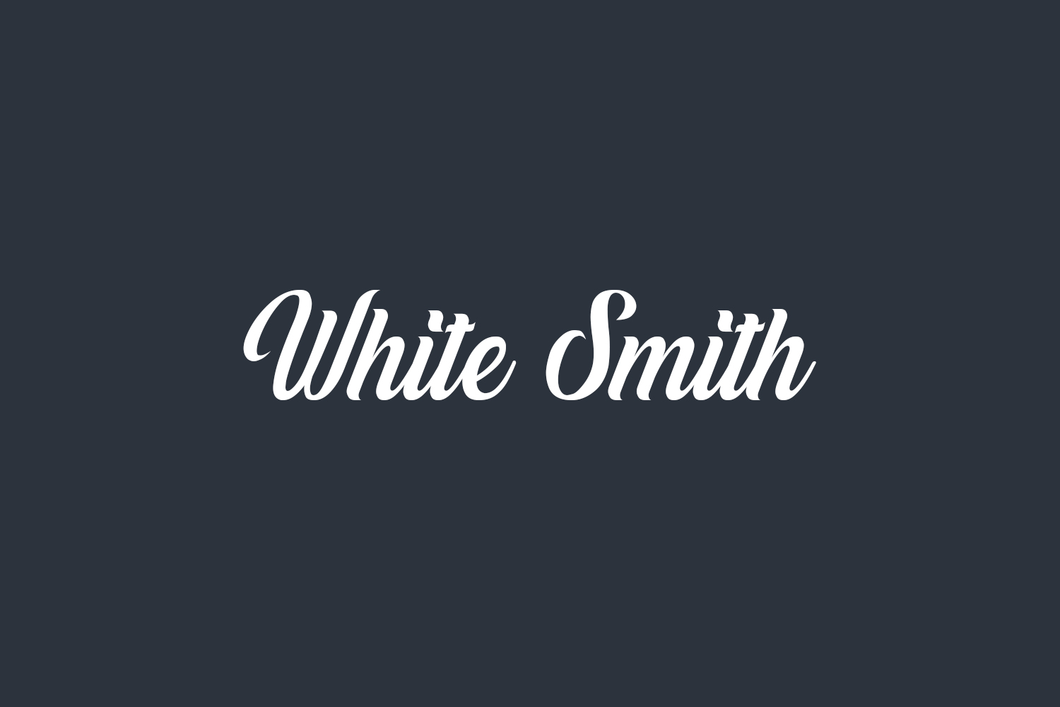 White Smith Free Font