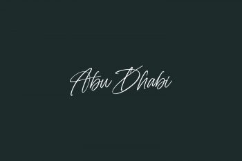 Abu Dhabi Free Font